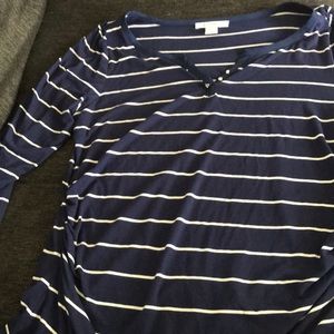 navy stripped shirt